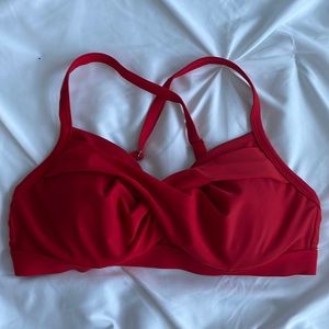 Athleta  red bikini top 34 B/C EUC
